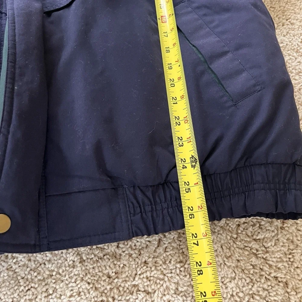 McGregor Mens Bomber Coat Size 2X Vintage Canvas Workwear Zip Lined Padded Blue